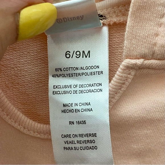 Disney Baby Minnie Mouse Hooded Pullover NWT ~ size 6/9m - Picture 6 of 6